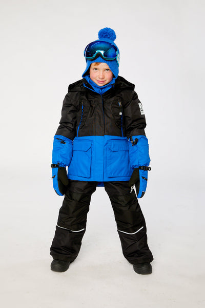 Two Piece Teknik Snowsuit Royal Blue And Red - J10TB51_04690