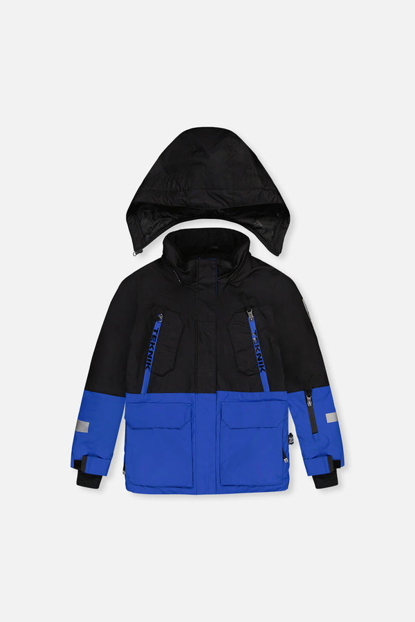 Two Piece Teknik Snowsuit Royal Blue And Red - J10TB51_04690
