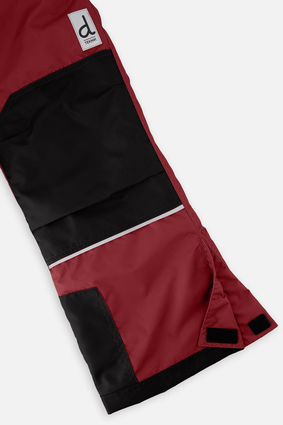 Two Piece Teknik Snowsuit Black Beige And Burgundy - J10TB51_09990