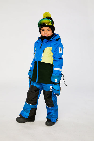 Two Piece Teknik Snowsuit Royal Blue And Yellow - J10TB52_04690
