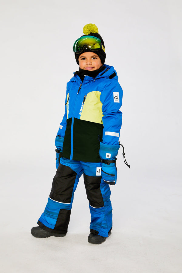 Two Piece Teknik Snowsuit Royal Blue And Yellow - J10TB52_04690