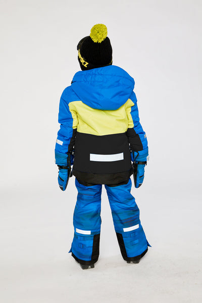 Two Piece Teknik Snowsuit Royal Blue And Yellow - J10TB52_04690