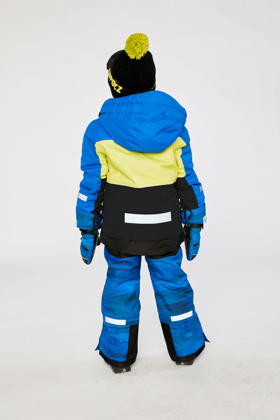 Two Piece Teknik Snowsuit Royal Blue And Yellow - J10TB52_04690