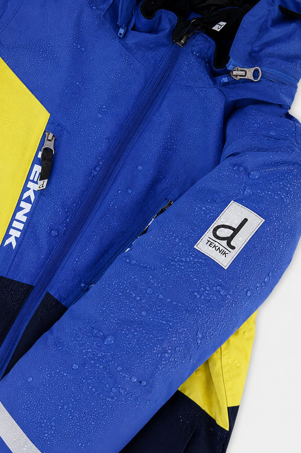 Two Piece Teknik Snowsuit Royal Blue And Yellow