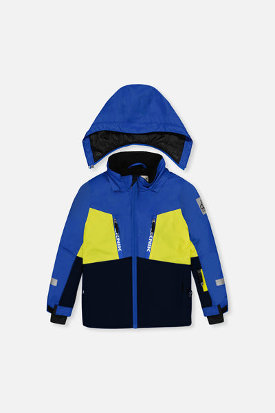 Two Piece Teknik Snowsuit Royal Blue And Yellow - J10TB52_04690