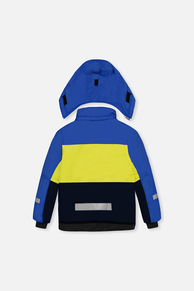 Two Piece Teknik Snowsuit Royal Blue And Yellow - J10TB52_04690