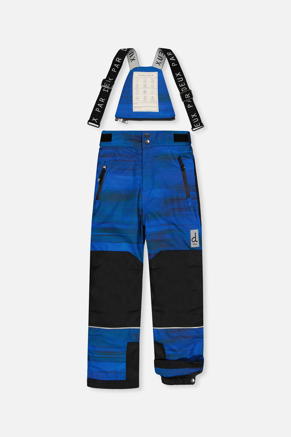 Two Piece Teknik Snowsuit Royal Blue And Yellow - J10TB52_04690