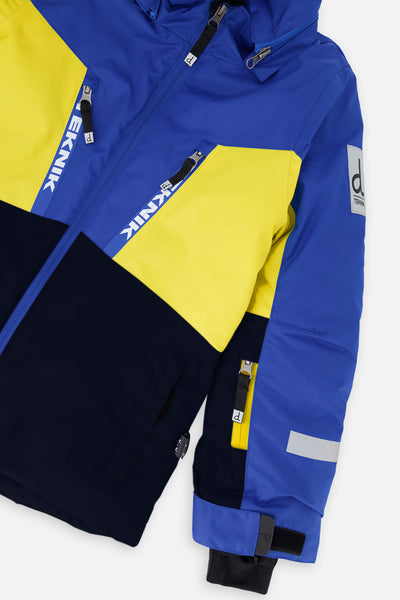 Two Piece Teknik Snowsuit Royal Blue And Yellow - J10TB52_04690