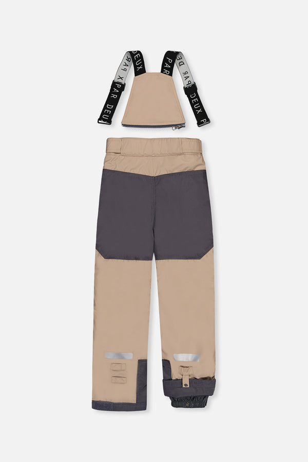 Two Piece Teknik Snowsuit Bright Orange Grey And Taupe - J10TB52_08950
