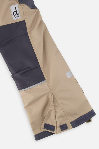 Two Piece Teknik Snowsuit Bright Orange Grey And Taupe - J10TB52_08950
