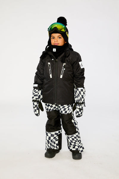 Two Piece Teknik Snowsuit Black And White - J10TB52_09990