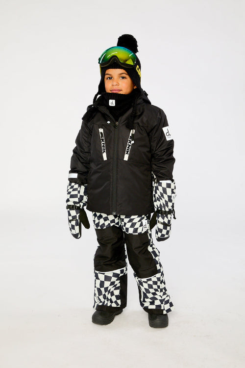 Two Piece Teknik Snowsuit Black And White - J10TB52_09990