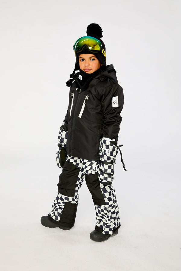 Two Piece Teknik Snowsuit Black And White - J10TB52_09990