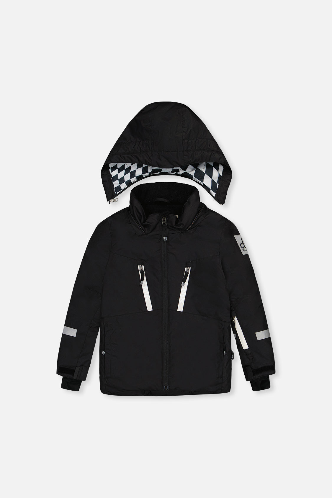 Two Piece Teknik Snowsuit Black And White - J10TB52_09990