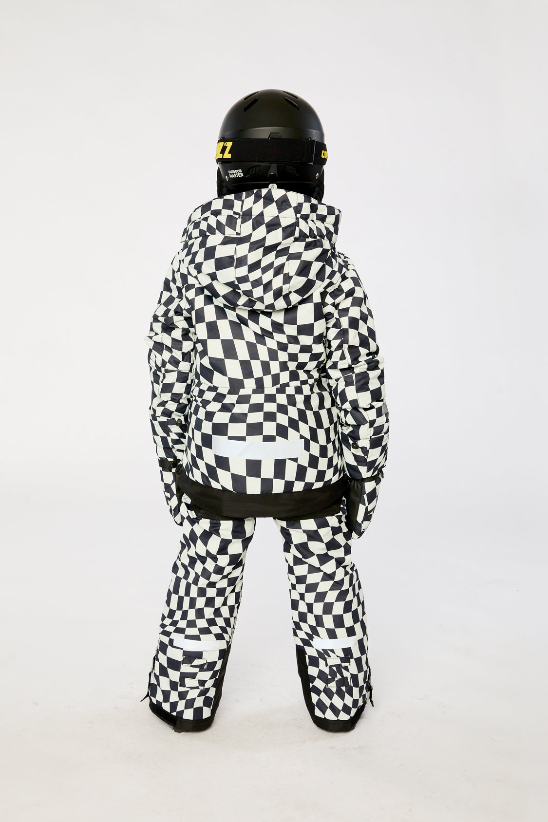 Two Piece Teknik Snowsuit White Checkered Print - J10TB52_1J059