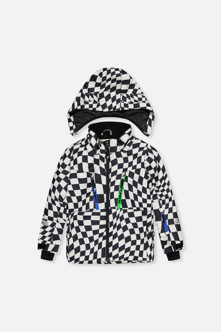 Two Piece Teknik Snowsuit White Checkered Print - J10TB52_1J059