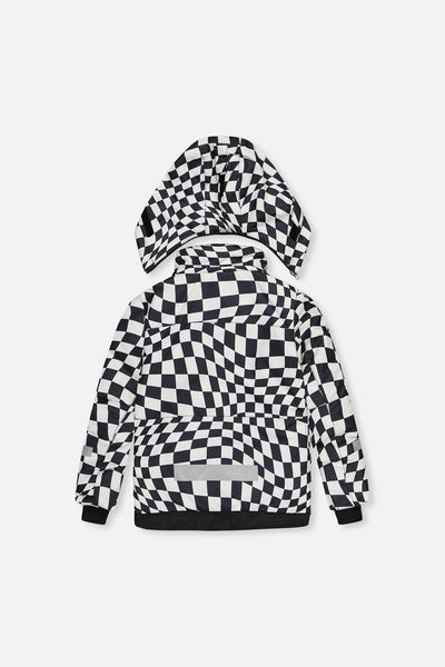 Two Piece Teknik Snowsuit White Checkered Print - J10TB52_1J059