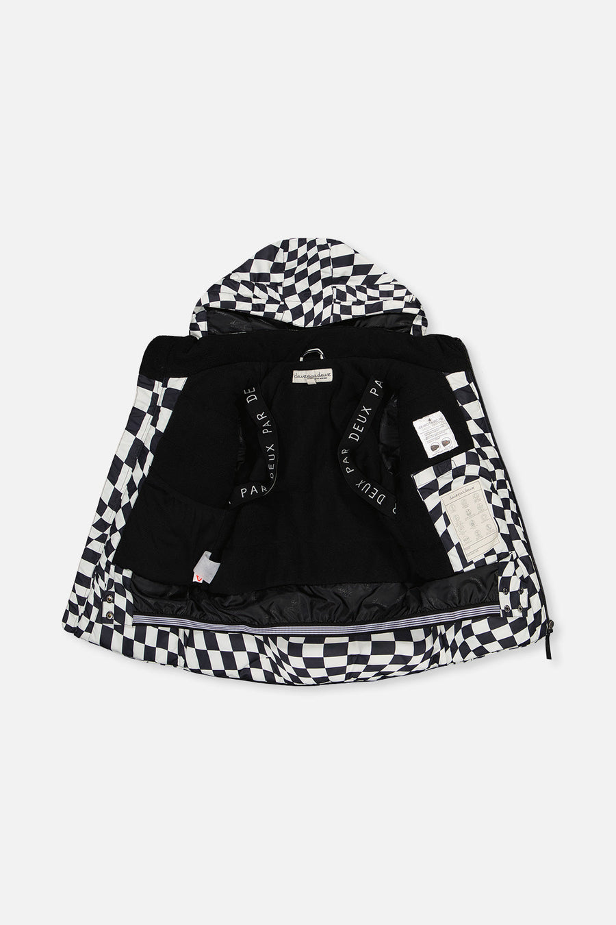 Two Piece Teknik Snowsuit White Checkered Print - J10TB52_1J059