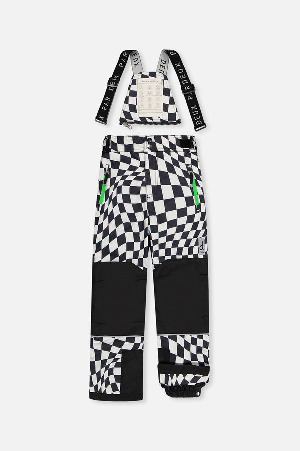 Two Piece Teknik Snowsuit White Checkered Print - J10TB52_1J059