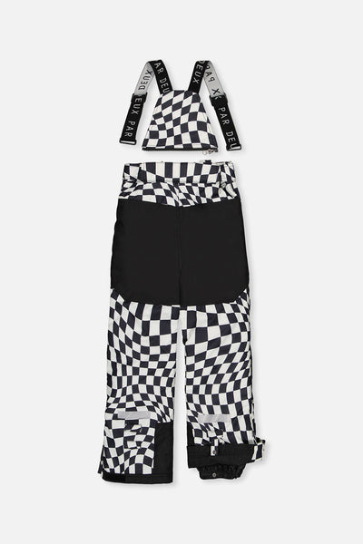 Two Piece Teknik Snowsuit White Checkered Print - J10TB52_1J059