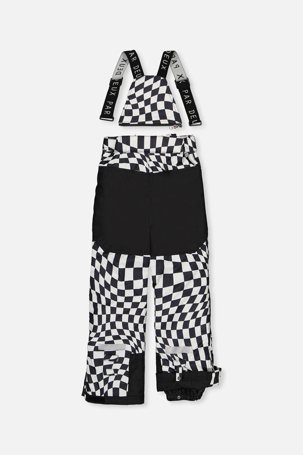 Two Piece Teknik Snowsuit White Checkered Print - J10TB52_1J059