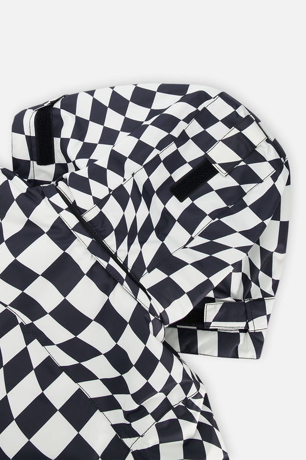 Two Piece Teknik Snowsuit White Checkered Print - J10TB52_1J059