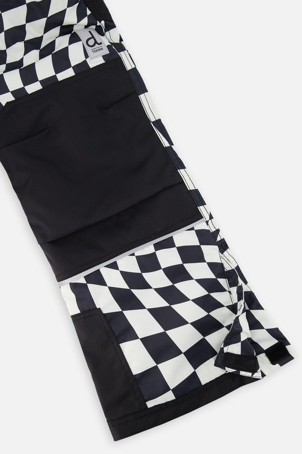 Two Piece Teknik Snowsuit White Checkered Print - J10TB52_1J059