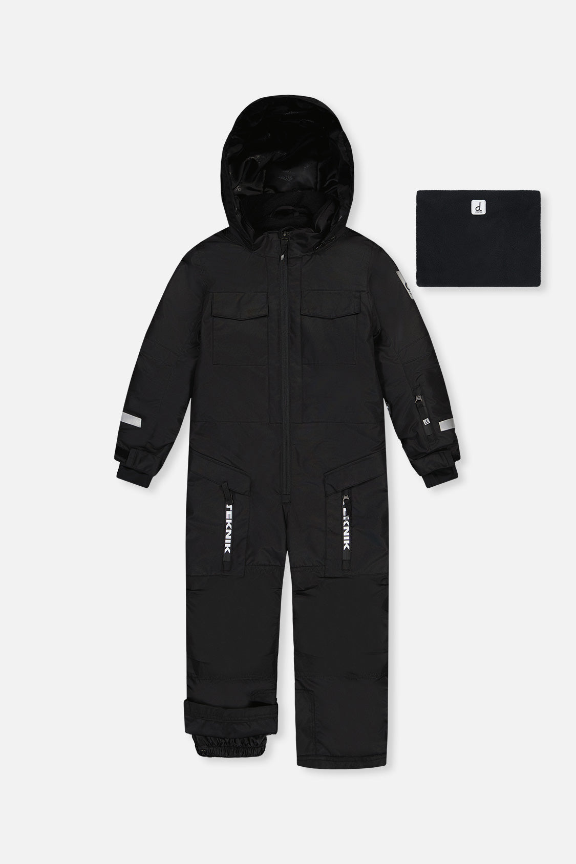Kids One Piece Teknik Snowsuit Black - J10TB76_09990