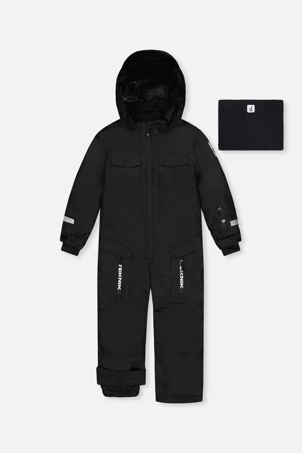 Kids One Piece Teknik Snowsuit Black - J10TB76_09990