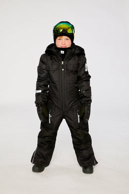 Kids One Piece Teknik Snowsuit Black - J10TB76_09990
