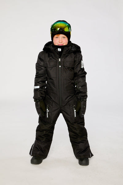 Kids One Piece Teknik Snowsuit Black - J10TB76_09990