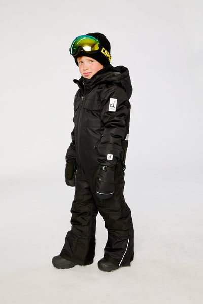 Kids One Piece Teknik Snowsuit Black - J10TB76_09990