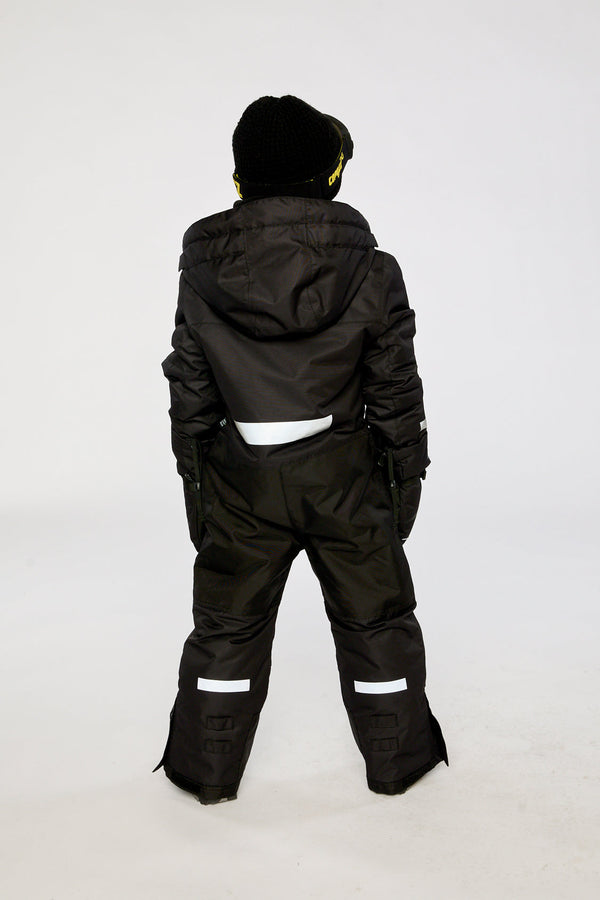 Kids One Piece Teknik Snowsuit Black - J10TB76_09990