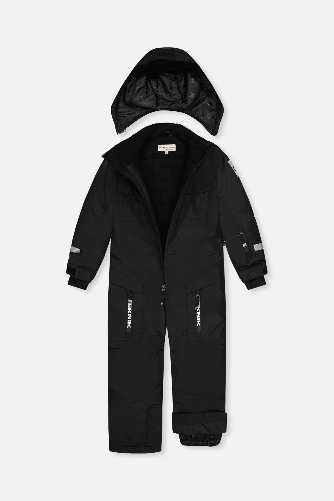 Kids One Piece Teknik Snowsuit Black - J10TB76_09990