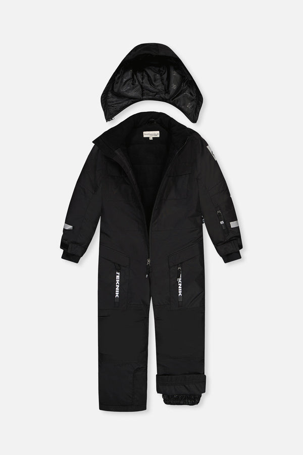 Kids One Piece Teknik Snowsuit Black - J10TB76_09990