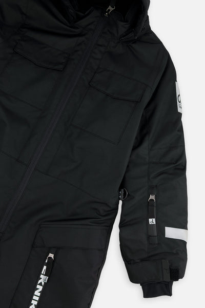 Kids One Piece Teknik Snowsuit Black - J10TB76_09990
