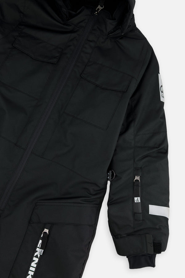 Kids One Piece Teknik Snowsuit Black - J10TB76_09990