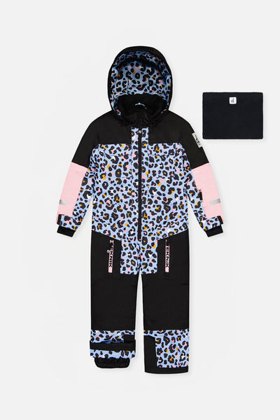 Kids One Piece Teknik Blue Leopard Print - J10TG73_1J027