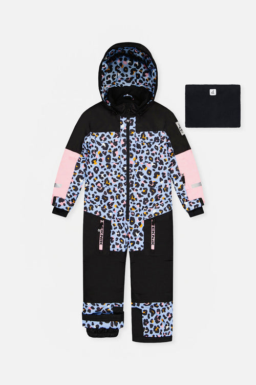 Kids One Piece Teknik Blue Leopard Print - J10TG73_1J027