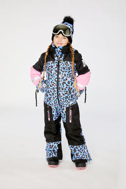 Kids One Piece Teknik Blue Leopard Print - J10TG73_1J027