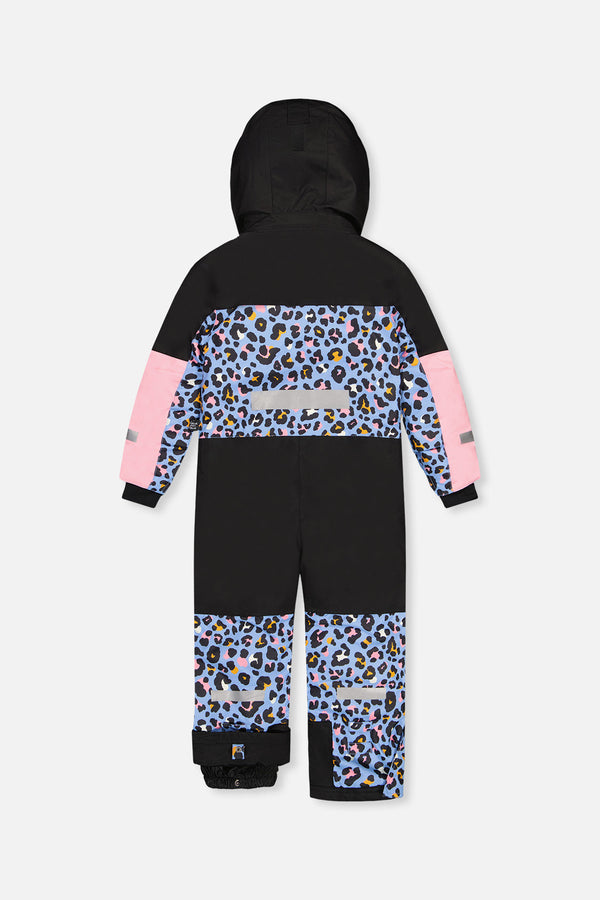 Kids One Piece Teknik Blue Leopard Print - J10TG73_1J027