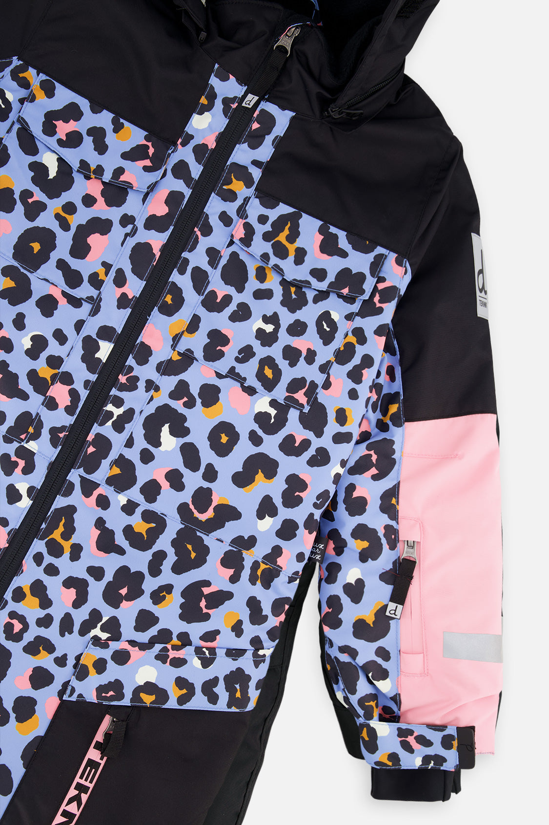 Kids One Piece Teknik Blue Leopard Print - J10TG73_1J027