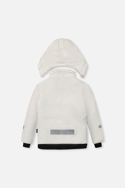 Two Piece Teknik Snowsuit Off-White And Pink With Black Pants