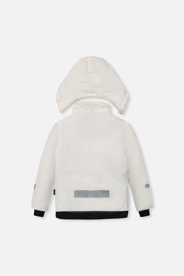 Two Piece Teknik Snowsuit Off-White And Pink With Black Pants