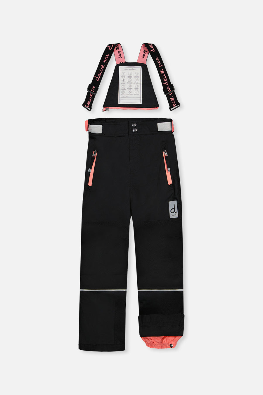Two Piece Teknik Snowsuit Off-White And Pink With Black Pants