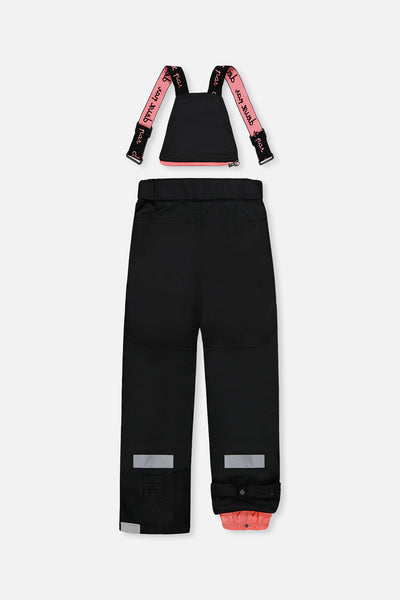 Two Piece Teknik Snowsuit Off-White And Pink With Black Pants