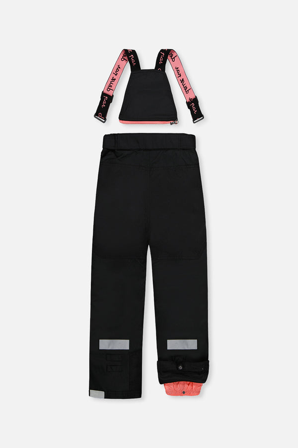 Two Piece Teknik Snowsuit Off-White And Pink With Black Pants