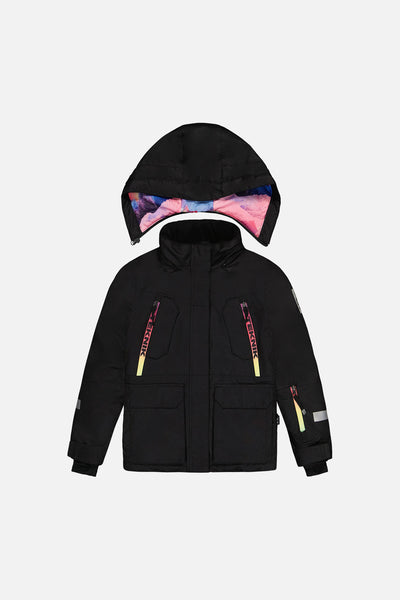 Two Piece Teknik Snowsuit Pink Print With Blue Mountains - J10TG92_09990
