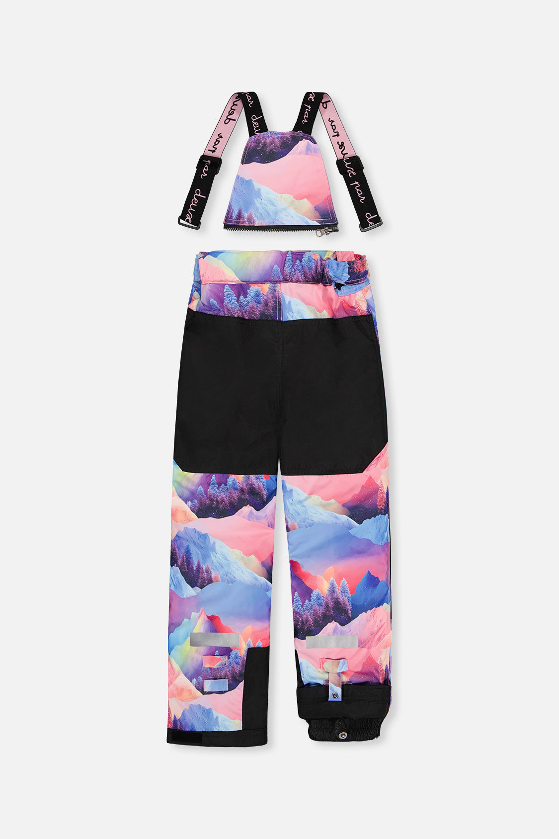 Two Piece Teknik Snowsuit Pink Print With Blue Mountains - J10TG92_09990