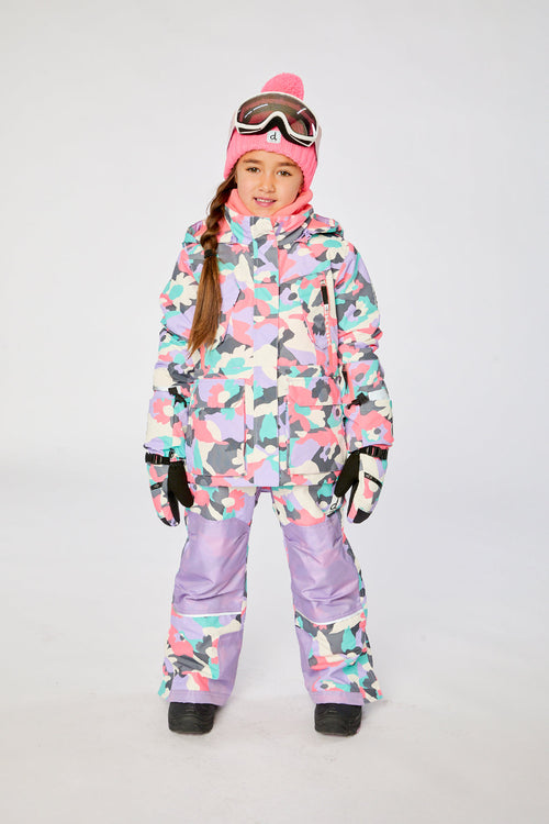 Two Piece Teknik Snowsuit Coral Camouflage - J10TG92_1J031